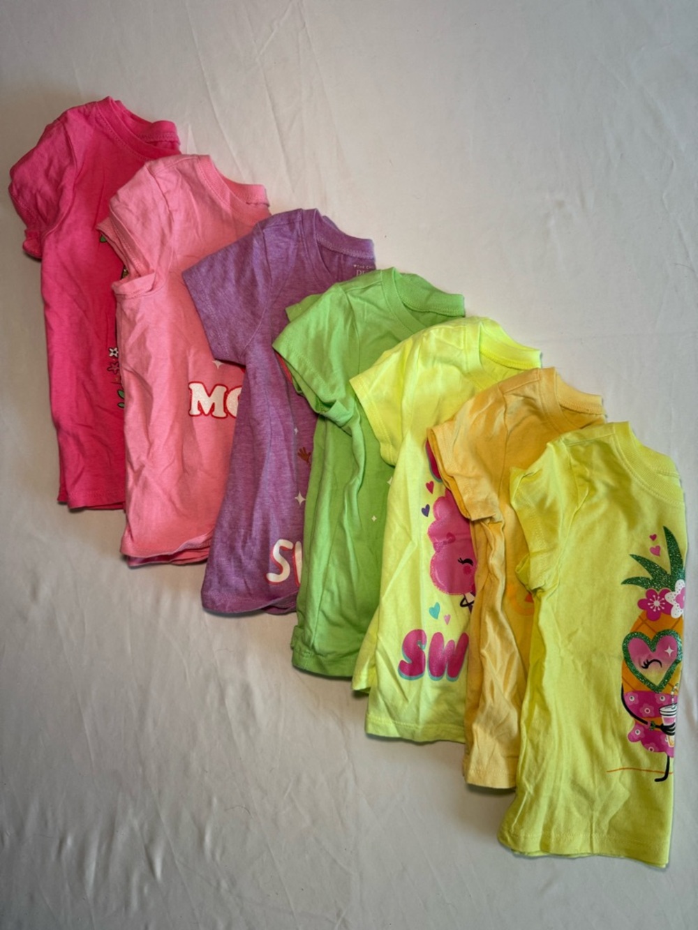 The Children's Place- 7 pieces- Girls Short Sleeve 2T Bundle